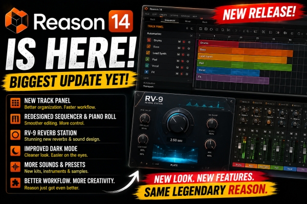 Reason 14 Officially Released: New Features, Workflow Updates &amp; More
