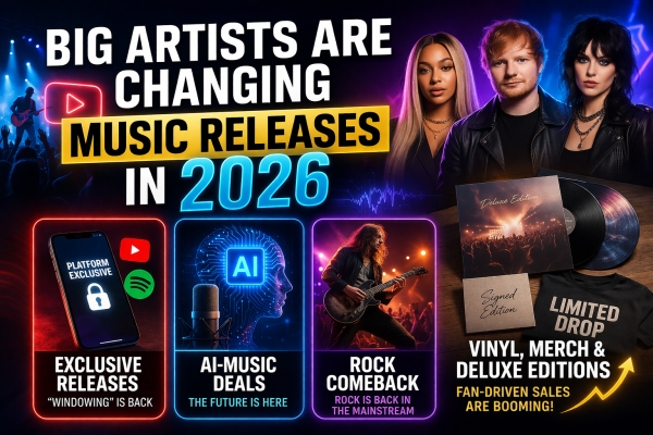 How Big Artists Are Changing Music Release Strategies in 2026 | AI Deals, Vinyl &amp; Exclusive Releases