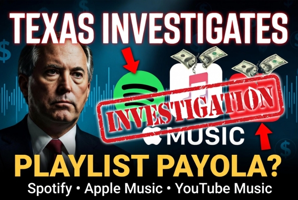 Texas Investigates Spotify, Apple Music &amp; YouTube Music &ndash; Could Playlist Payola Change Streaming Forever?