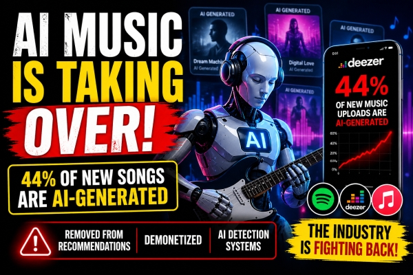 AI Music Is Taking Over in 2026: 44% of Songs Now AI-Generated &ndash; What It Means for the Industry