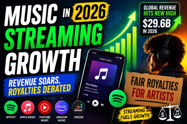 Music Streaming Growth in 2026: Revenue Soars, Royalties Debated
