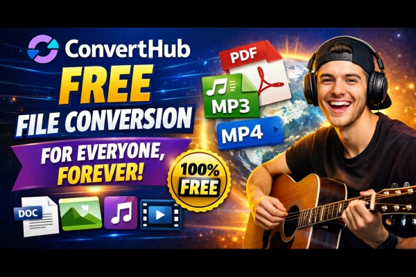 ConvertHub: The Free-For-Life File Conversion Platform for Everyone, Everywhere