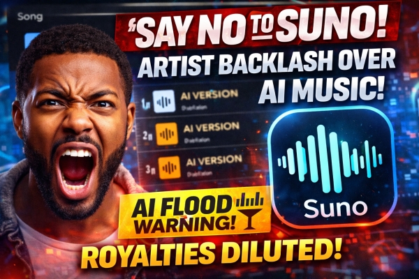 &ldquo;Say No to Suno&rdquo;: Why Artists Are Protesting AI Music and Streaming Royalty Dilution