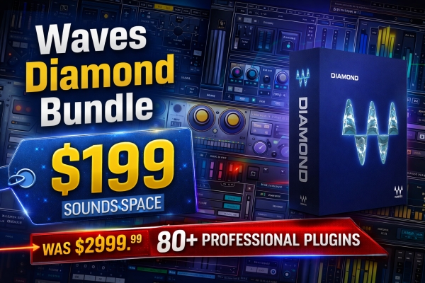 Waves Diamond Bundle Is Now Available for Only $199 at Sounds Space! Save Over $2800 Today