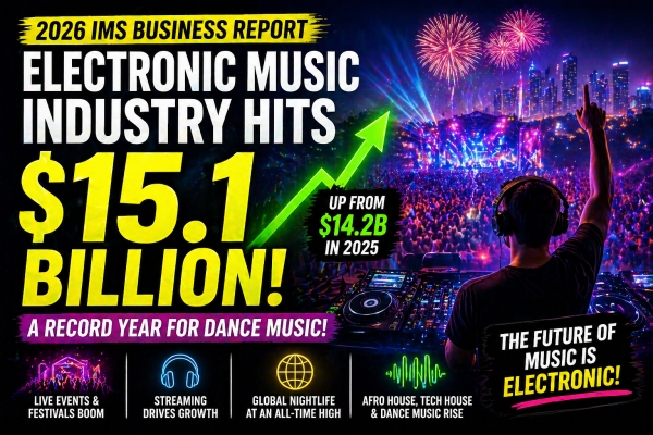 Electronic Music Industry Hits $15.1B in 2026: IMS Report Reveals Massive Growth