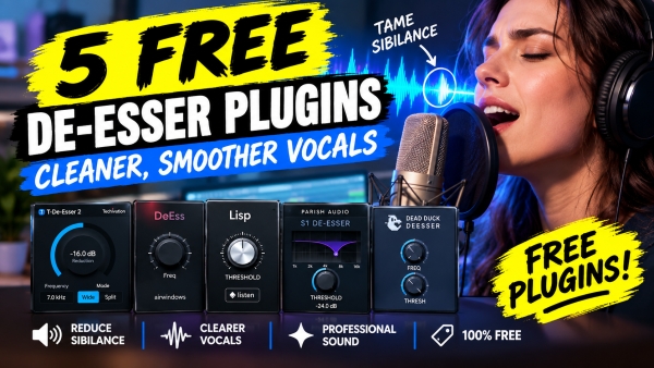 5 Best Free De-Esser Plugins for Cleaner Vocals in 2026