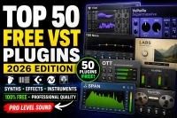 50 Best FREE VST Plugins in 2026 | Top Free Synths, Effects &amp; Music Production Tools