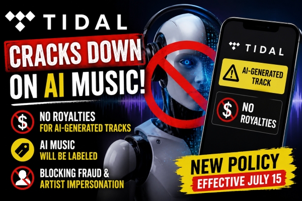 TIDAL AI Music Policy 2026: No Royalties for AI-Generated Tracks Explained