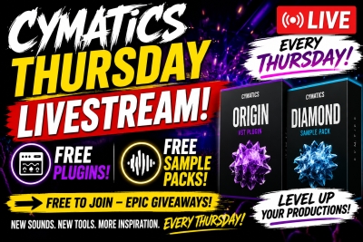 Cymatics Thursday Livestream: FREE Plugins &amp; Sample Packs