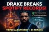Drake Breaks Spotify Records With Surprise Triple Album Drop in 2026